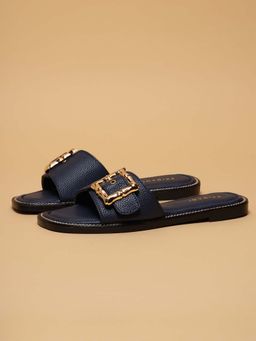 ERIDANI - Women Kairo Navy Blue Flats