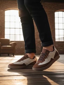 The White Pole - Men Brown Sneakers
