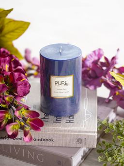 Pure Home + Living - Blue Serene Pillar Candle Large