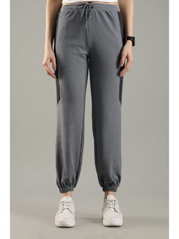 DOMIN8 - Women's Textured Contrast Panels Zipper Pockets Jogger