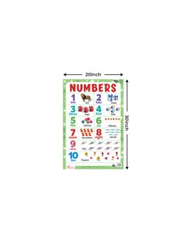 Pegasus - Numbers Thick Laminated Preschool Chart