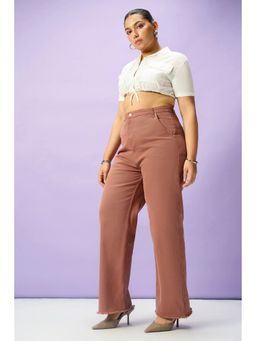 FREAKINS - Rosewood Burnt Curve Straight Fit Jeans