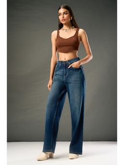 FREAKINS - Blue Nova Straight Leg Jeans