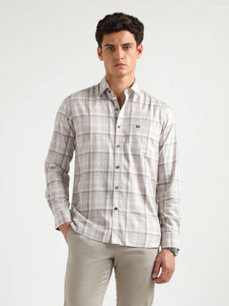 Arrow Sports - Men Beige Checks Shirt
