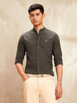 U.S. Polo Assn. Denim Co. - Men Brown Regular Fit Shirt