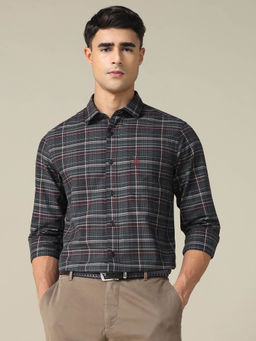 U.S. POLO ASSN. - Men Grey Checks Shirt