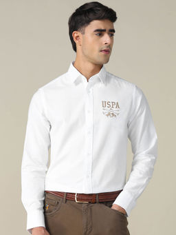U.S. POLO ASSN. - Men White Tailored Fit Shirt