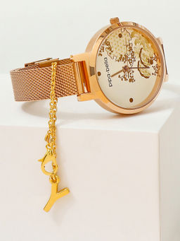 Pipa Bella by Nykaa Fashion - Gold-Plated Y Initial Watch Charm
