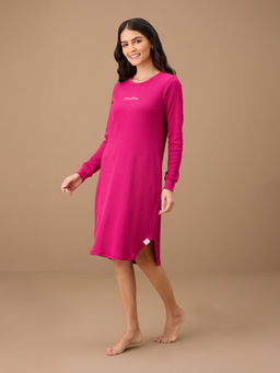 Nykd by Nykaa - Waffle Sleep Dress - NYS804 - Pink