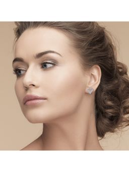 Silberry - 925 Sterling Silver Digital Love Earrings For Womens And Girls