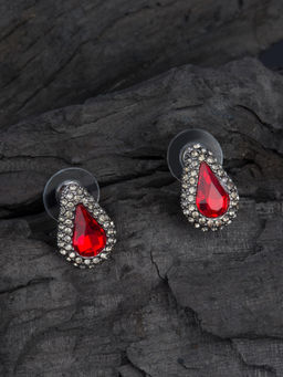 E2O - Red Fancy Stud Earrings