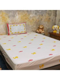 Masaya - Elle Pink Single Bedsheet with 1 Pillow Cover (Set of 2)