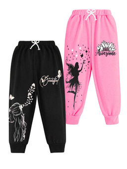 Kuchipoo - Girls Multi-Color Printed Joggers (Pack of 2)