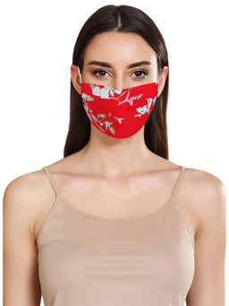 Kazo - Red Print Face Mask