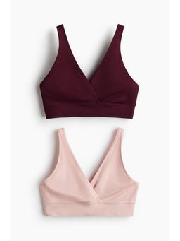 H&M - Women Red Mama 2-Pack Seamless Nursing Bras