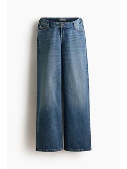 H&M - Women Blue Mama Wide Low Jeans