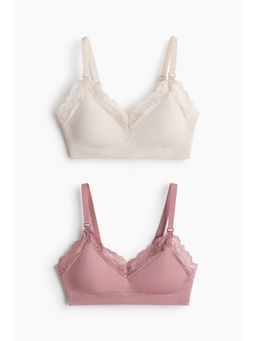 H&M - Women Multi-Color Mama 2-Pack Padded Nursing Bras