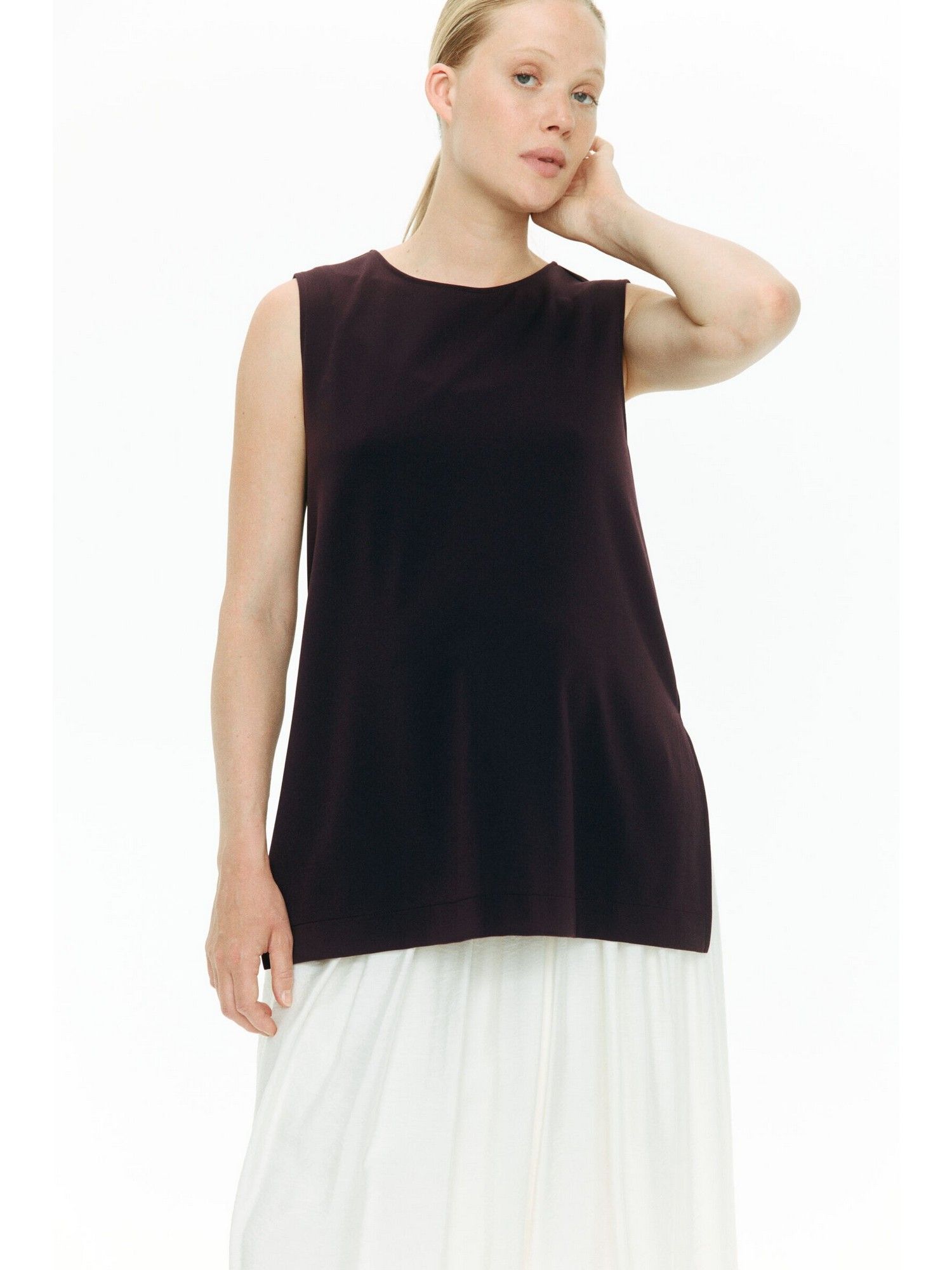 h&m Women Purple Mama Slit-Detail Vest Top-picture-13