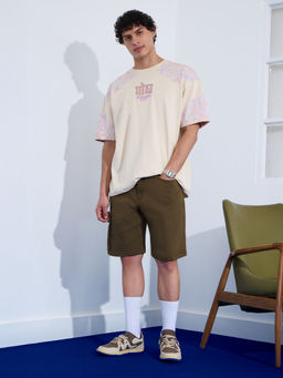 The Souled Store - Originals Rustic Haze Brown Men Denim Shorts