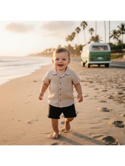 MINI KLUB - Self Design Shirt-Brown