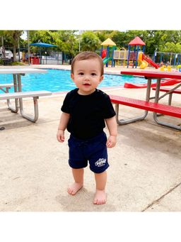 MINI KLUB - Solid Shorts-Navy Blue
