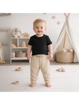 MINI KLUB - Solid Woven Trouser-Beige