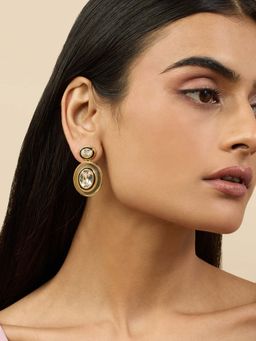 Isharya - Oceanus Libra Dangler Earrings 18Kt Gold Plated