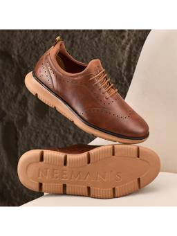 Neeman's - Mens Tan Crossover Brogues