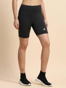 Fitleasure - Grey Solid Polyester Regular Shorts
