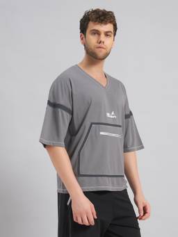 Fitleasure - Grey Drift Mode Utility T-Shirt