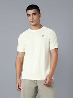 Technosport - Yellow Men Gym T-Shirt with Techncool Sweat Wicking Workout Wear