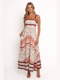 Petal & Pup - Briella Brown Printed Dress