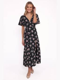 Petal & Pup - Savani Black Floral Dress