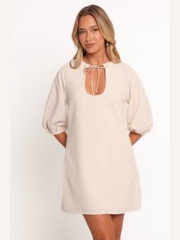 Petal & Pup - Sidney Off White Textured Dress