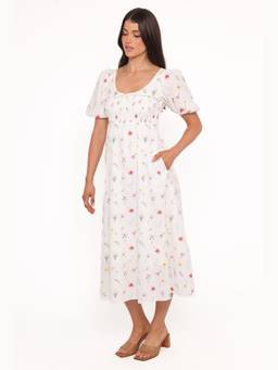 Petal & Pup - Jackie White Floral Dress