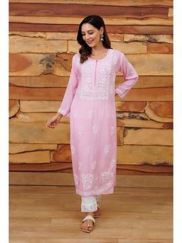 RANGREZA ETHNIC - Zarah Chikankari Modal Kurta