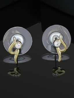 Estele - Desirable Gold-Plated Stud Earrings with Crystal for Women