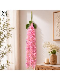 NFI Essentials - Artificial Pink Hanging Wisteria Vine For Home Decoration