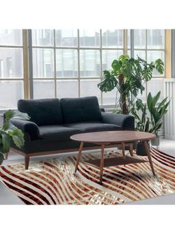 Sapana Carpet-Mats - Shiraz Sh-11 Abstract Polypropylene Carpet - Beige Brown