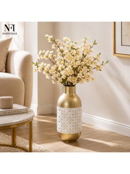 NFI Essentials - Metal Flower Vase For Living Room & Office Home Decor