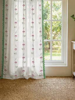 Urban Space - 100% Cotton Curtain, 5 Ft - Mulberry Wine