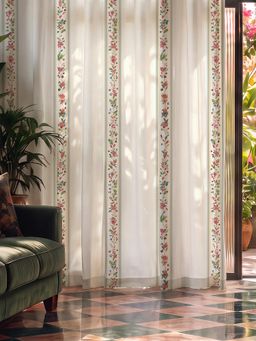 Urban Space - 100% Cotton Curtain, Pack Of 2, 5 Ft - Bela