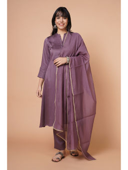 Barara Ethnic - Heather Modal Kurta (Set of 3)