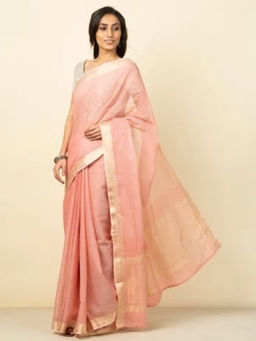 Fabindia - Cotton Woven Checks Sari