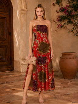 STREET 9 - Red Bandeau Dress