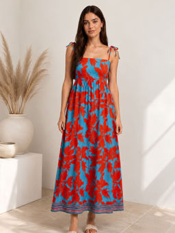 STREET 9 - Blue Printed Dress