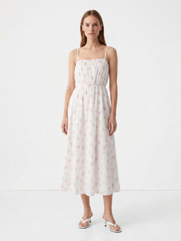 Cover Story - Beige Jesse Midi Dress