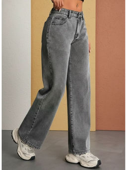 VBEAUTI - Women Grey Stretchable High Rise Jeans