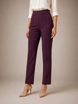 STREET 9 - Burgundy Straight Pant