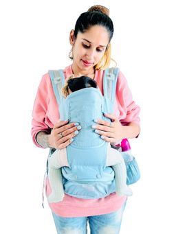 Polka Tots - Unisex Blue Baby Carrier